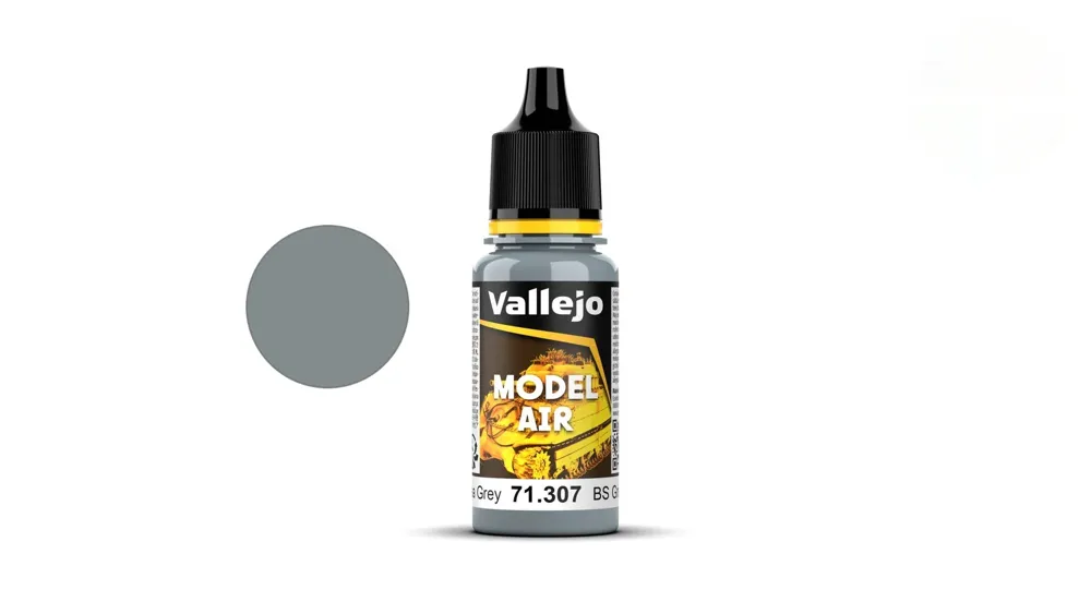 Lahvička akrylové barvy Vallejo Model Air 71307 BS Medium Sea Grey 18 ml