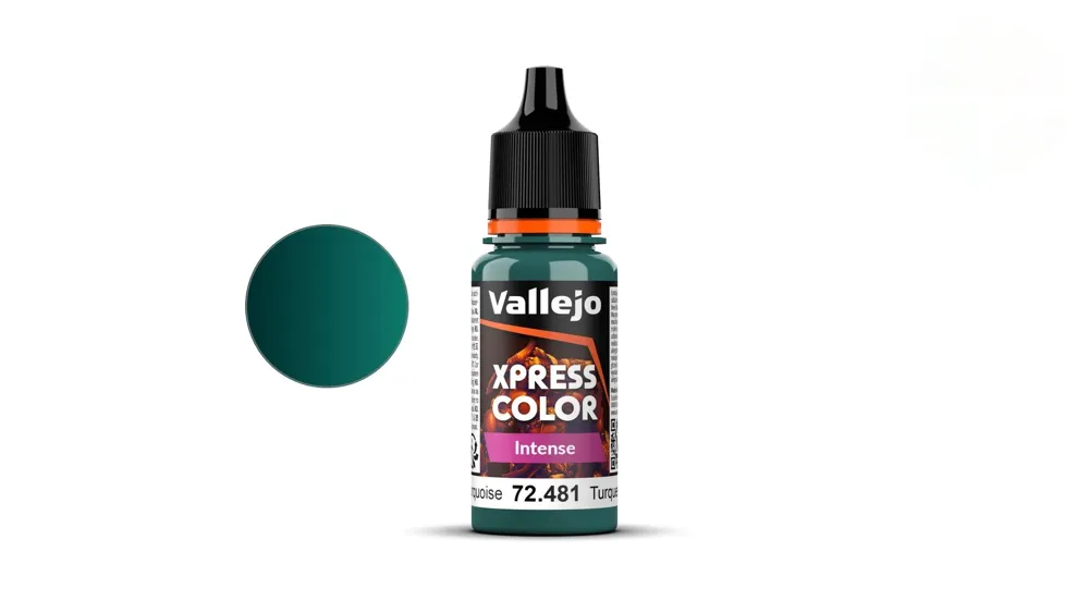 Lahvička barvy Vallejo Game Color 72481 Xpress Color Intense kacířská tyrkysová 18 ml