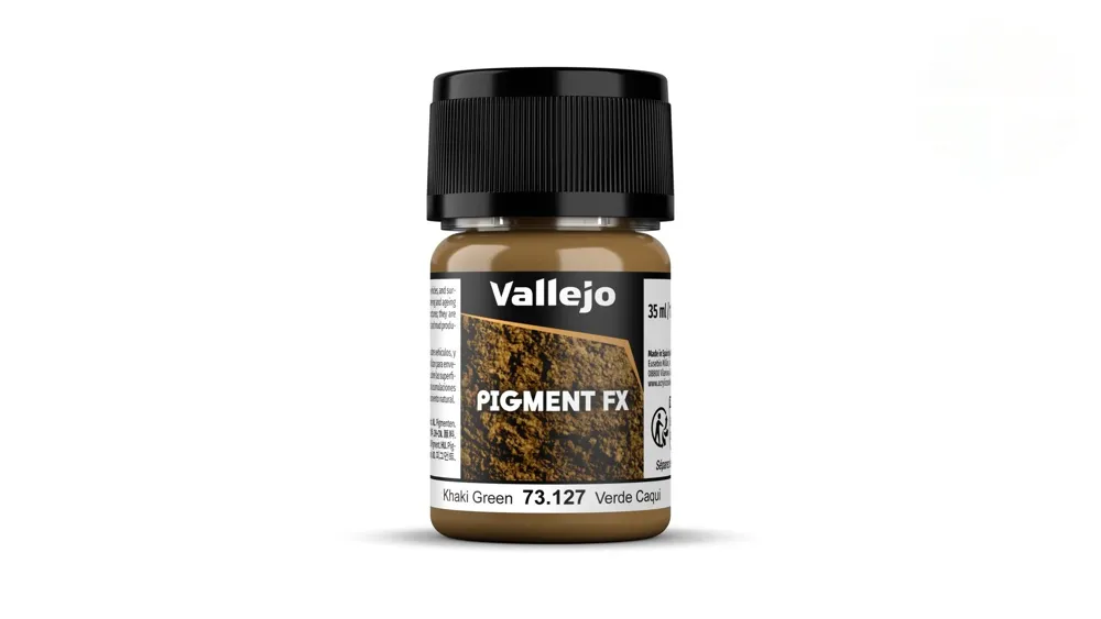 Kelímek práškového pigmentu Vallejo Pigment FX 73127 khaki zelená 35 ml