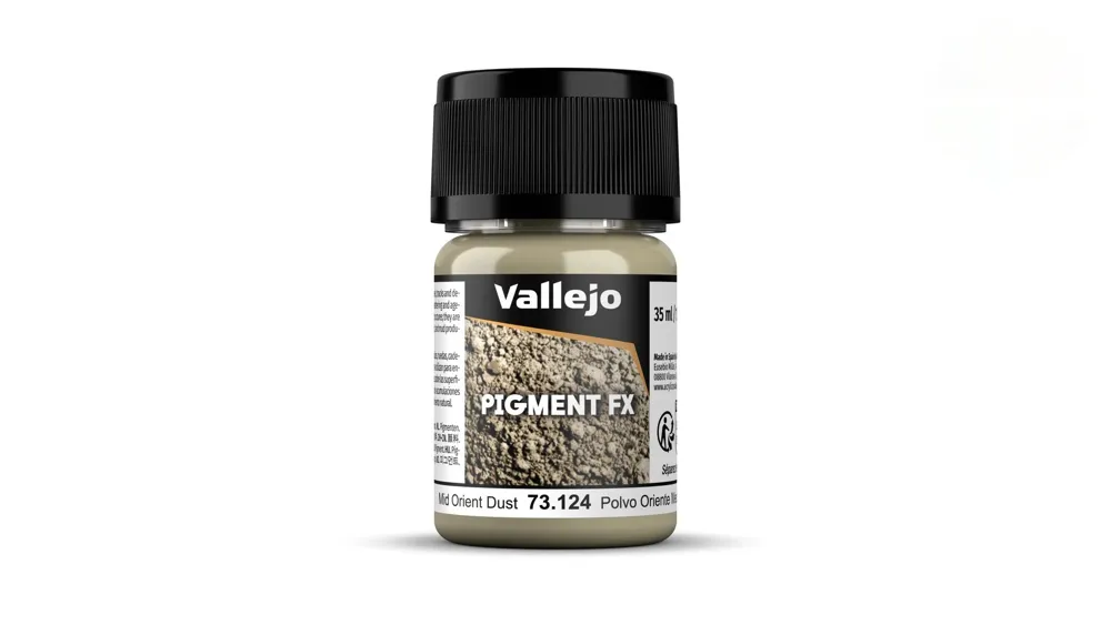 Kelímek práškového pigmentu Vallejo Pigment FX 73124 blízkovýchodní prach 35 ml
