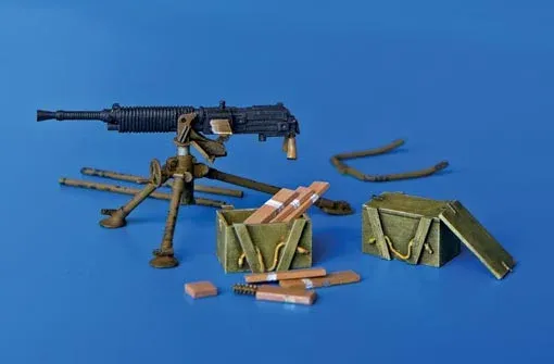 Resinové díly a fotolept sady Plus Model 296 japonský těžký kulomet Type 92 v měřítku 1/35