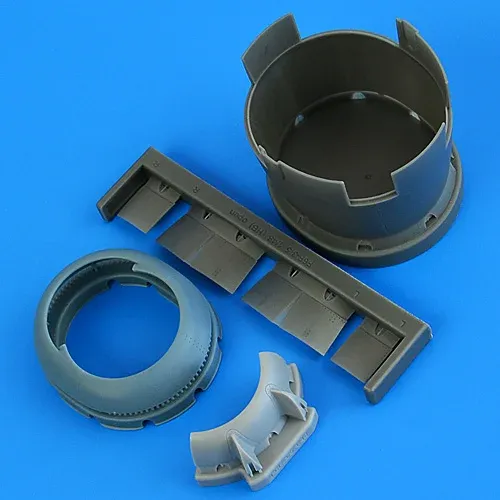Resinový motorový kryt Quickboost QB49227 pro F6F-3 Hellcat v měřítku 1/48 s otevřenými klapkami
