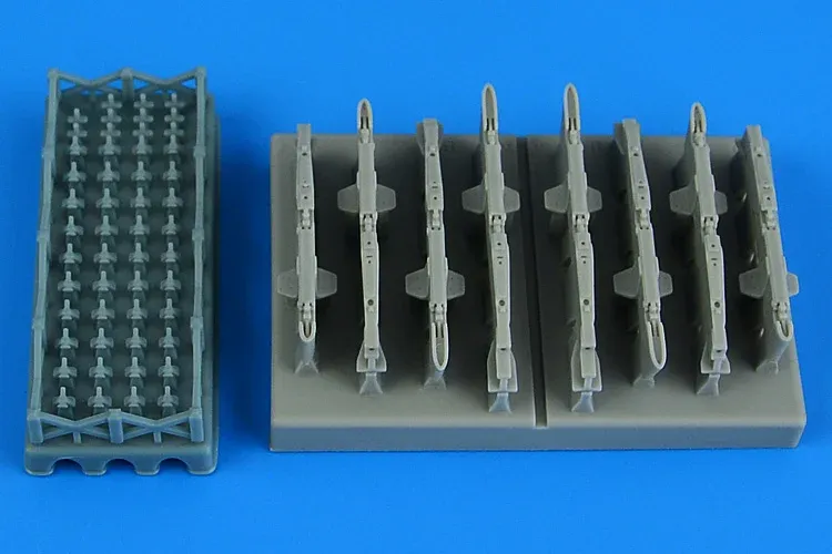 Detailní sada Aires 4955 závěsníky pro A-37 Dragonfly v měřítku 1/48