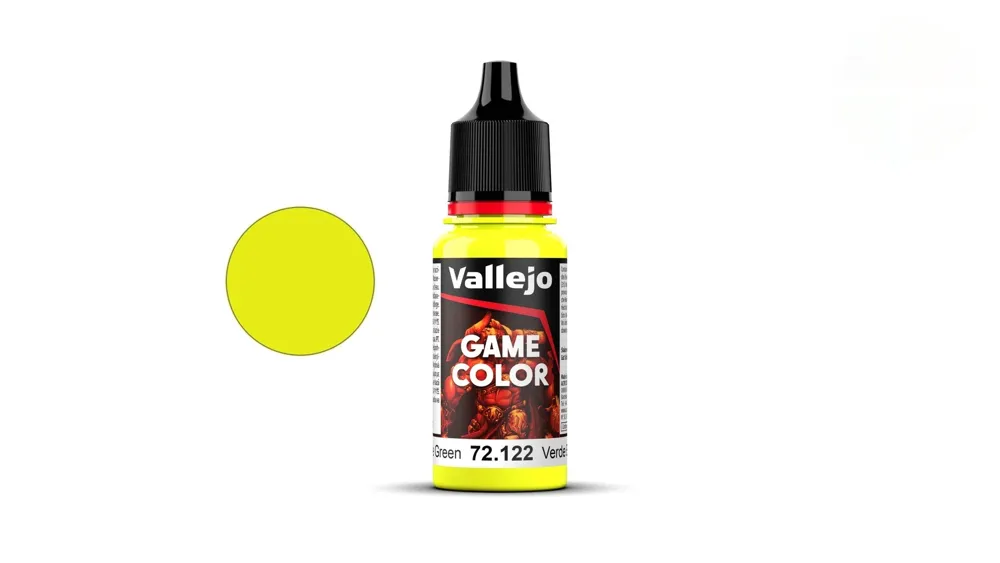 Lahvička akrylové barvy Vallejo Game Color 72122 žlučová zelená (Bile Green) 18 ml