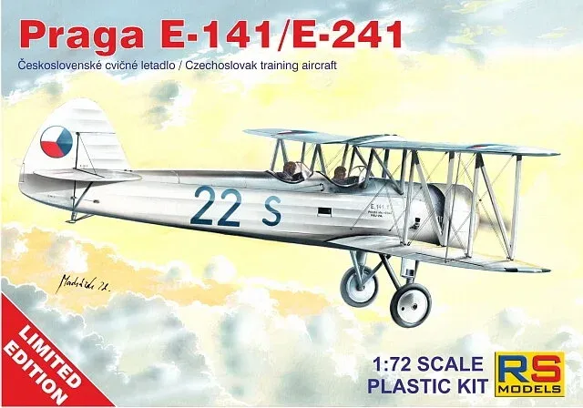 Krabice plastikové stavebnice RS Models 94004 Praga E-141/E-241 v měřítku 1/72