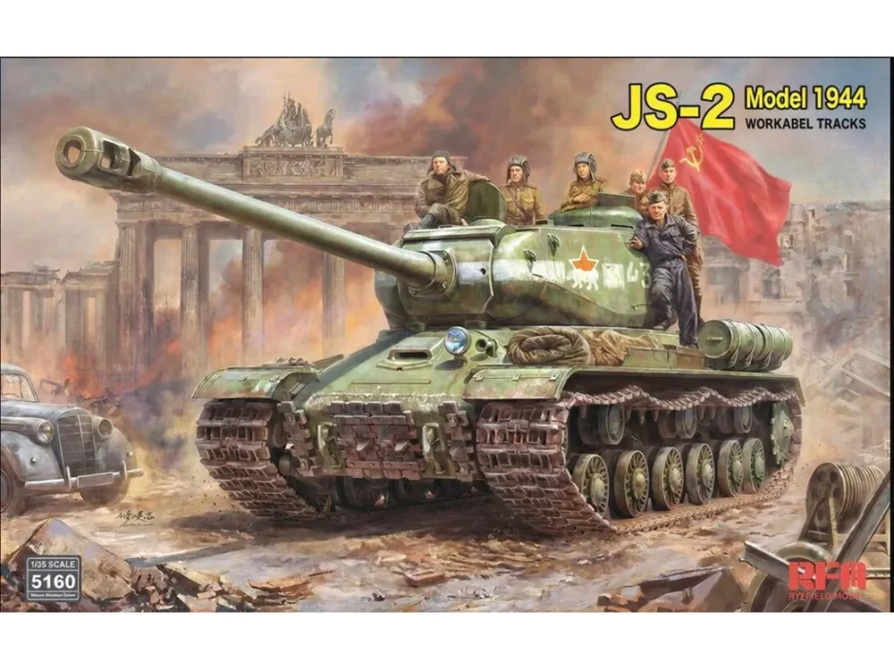 Krabice stavebnice Rye Field Model RM-5160 JS-2 vzor 1944 těžký tank v měřítku 1/35