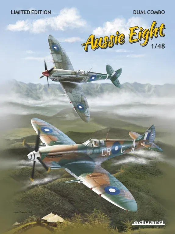 Krabice stavebnice Eduard 1188 Aussie Eight Spitfire Mk.VIII 1/48 Dual Combo