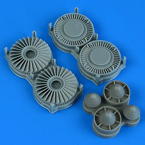 Resinová sada Aires Quickboost QB49240 – dmychadlo a výstupní turbína S-3 Viking 1/48