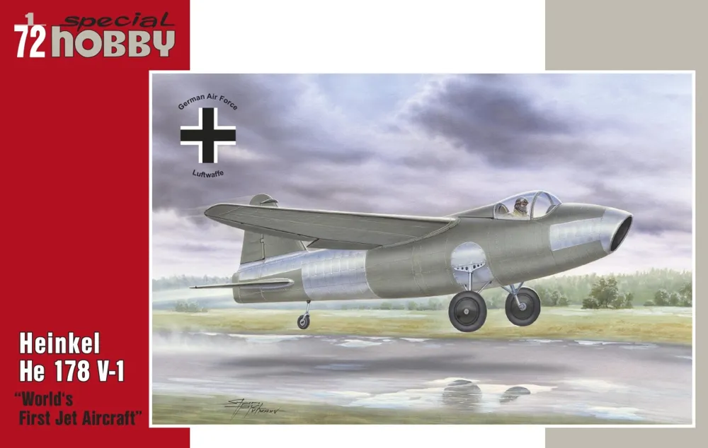 Krabice stavebnice Special Hobby SH72321 Heinkel He 178 V-1 v měřítku 1/72