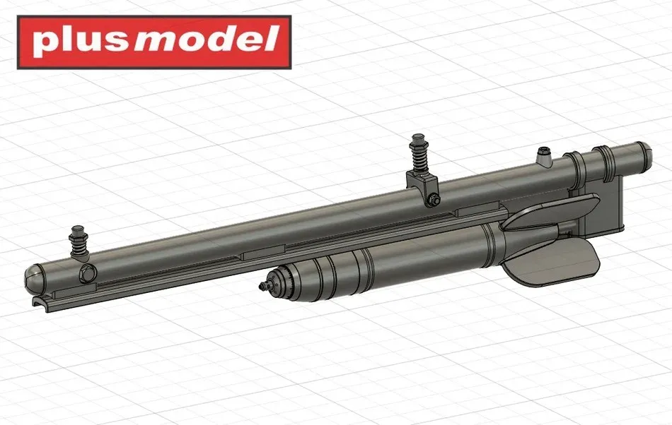 Sada 3D tištěných raket RS-82 se závěsníky Plus Model AL3023 v měřítku 1/32