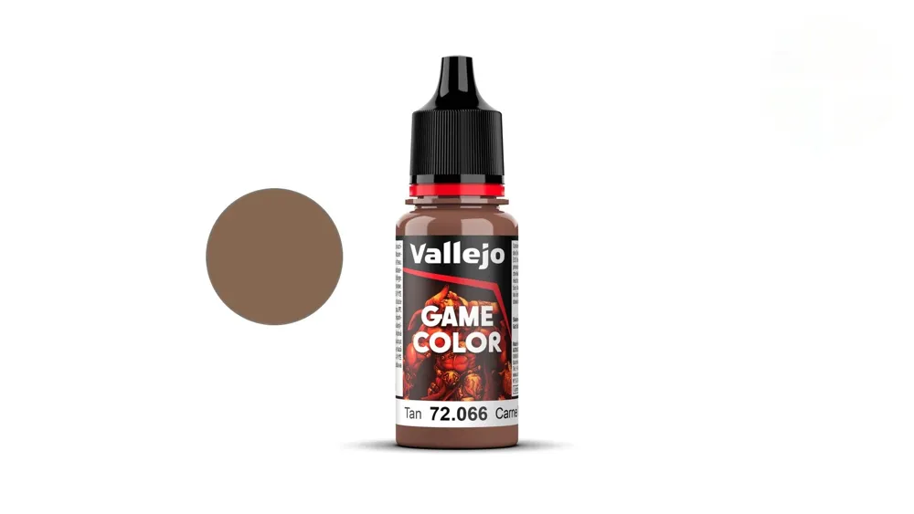 Lahvička akrylové barvy Vallejo Game Color 72066 pískově hnědá Tan Color 18 ml
