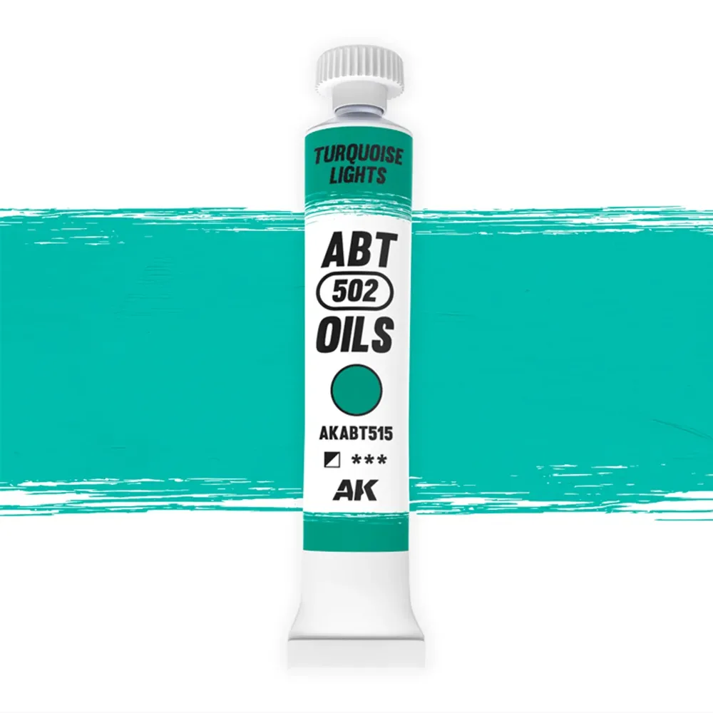 AK Interactive Oil Paints ABT515 tyrkysová světla (20 ml)