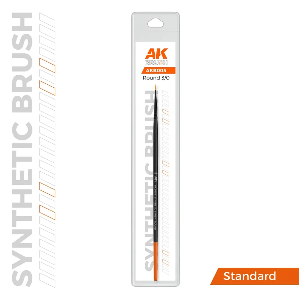 AK Interactive AKB005 Synthetic Brushes syntetický štětec kulatý 3/0