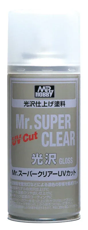Gunze Mr. Super Clear B522 UV Cut Gloss lesklý lak ve spreji (170 ml)