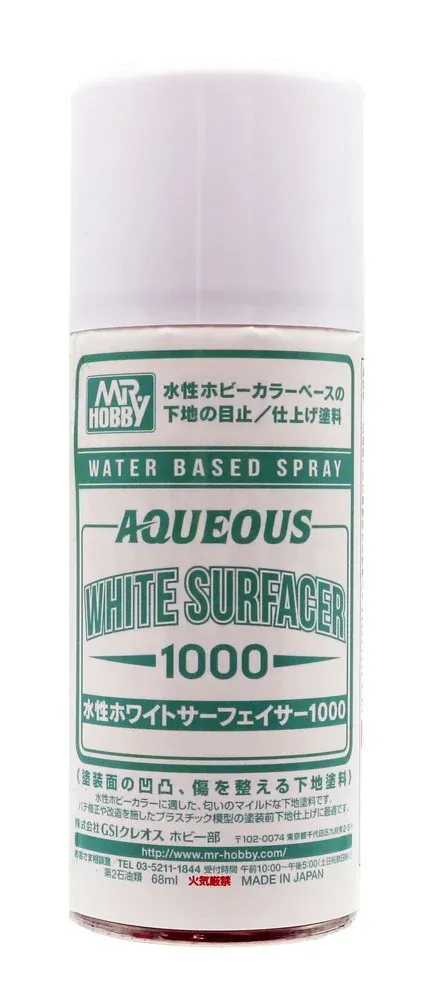 Gunze Mr.Hobby B612 Aqueous White Surfacer 1000 Spray bílý základ