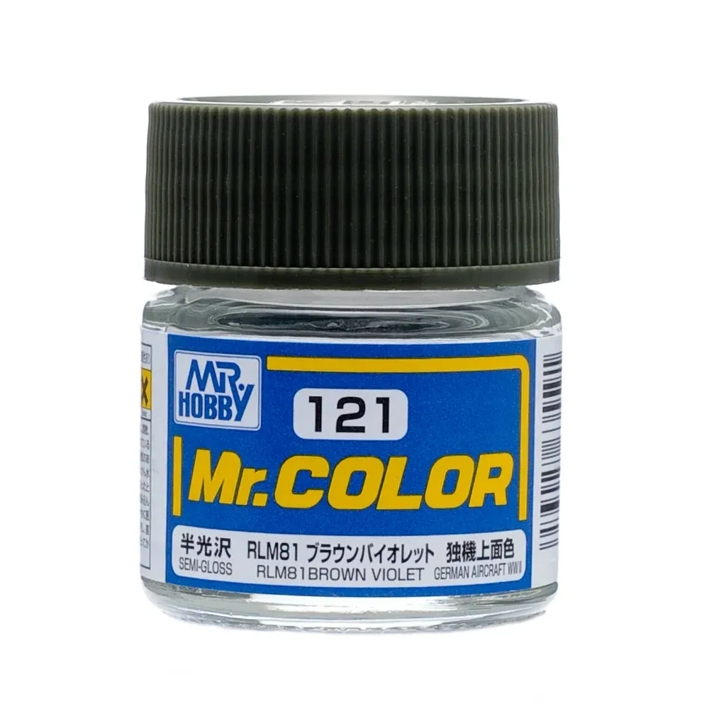 Lahvička lakové barvy Gunze Mr. Color C121 RLM81 hnědofialová 10 ml