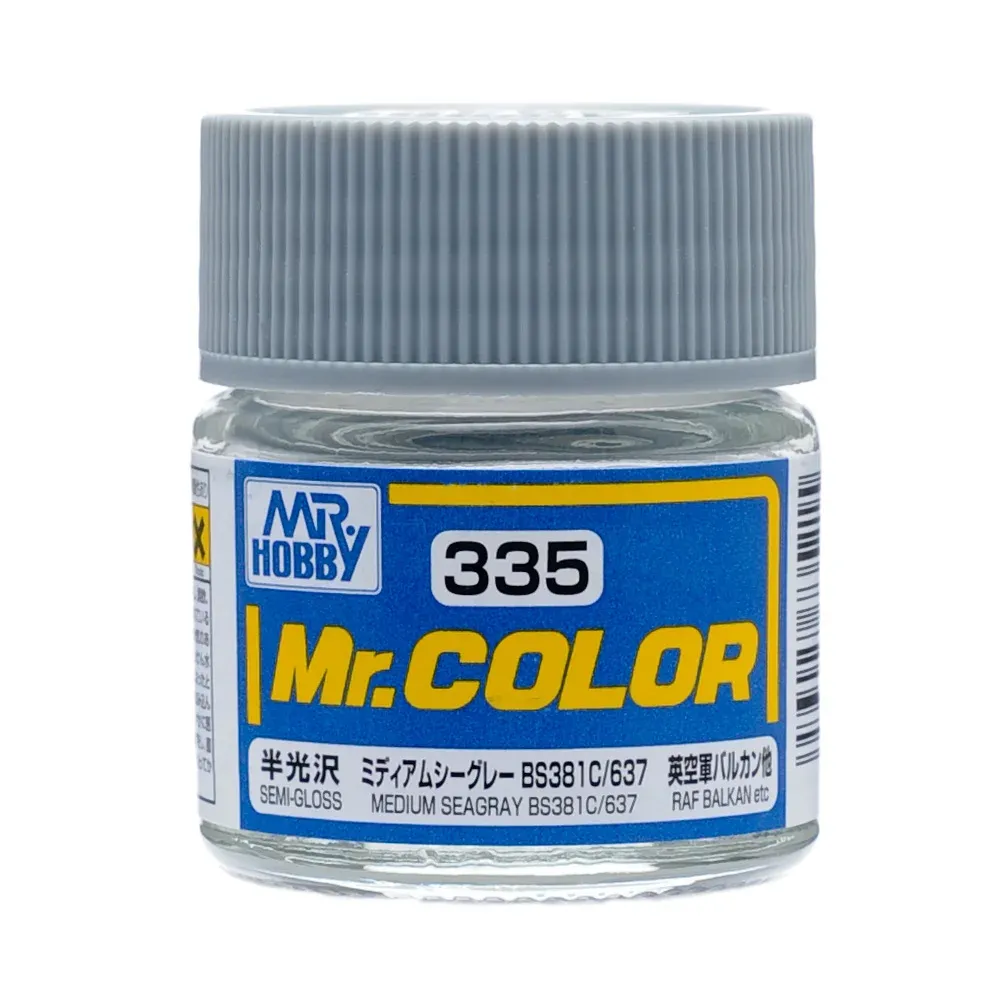 Gunze Mr. Color C335 středně mořská šedá BS381C 637 (10 ml)