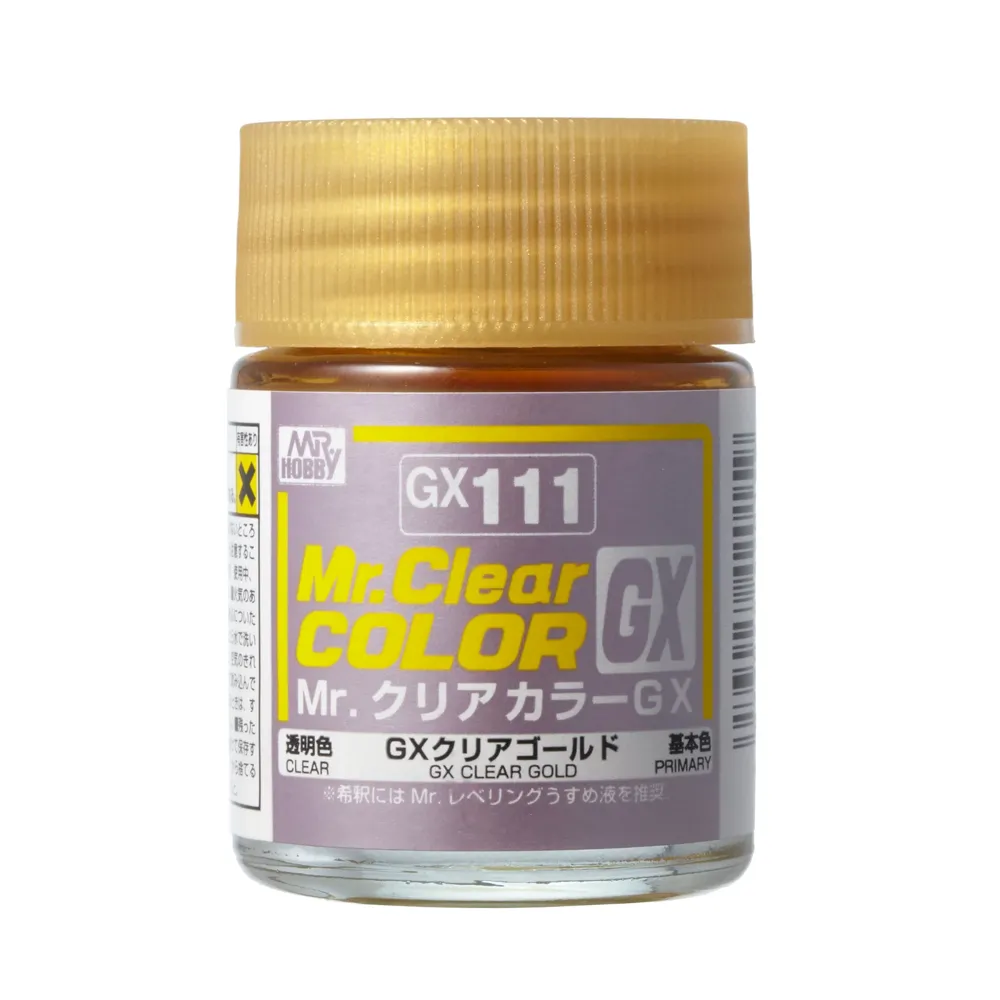 Gunze Mr. Clear Color GX GX111 zlatá čirá (18 ml)