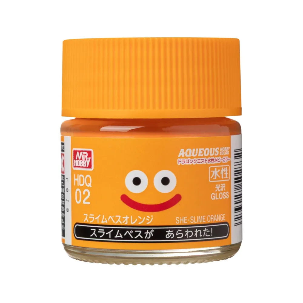 Lahvička akrylové barvy Mr. Hobby Aqueous Hobby Color HDQ02 She-Slime Orange, 10 ml