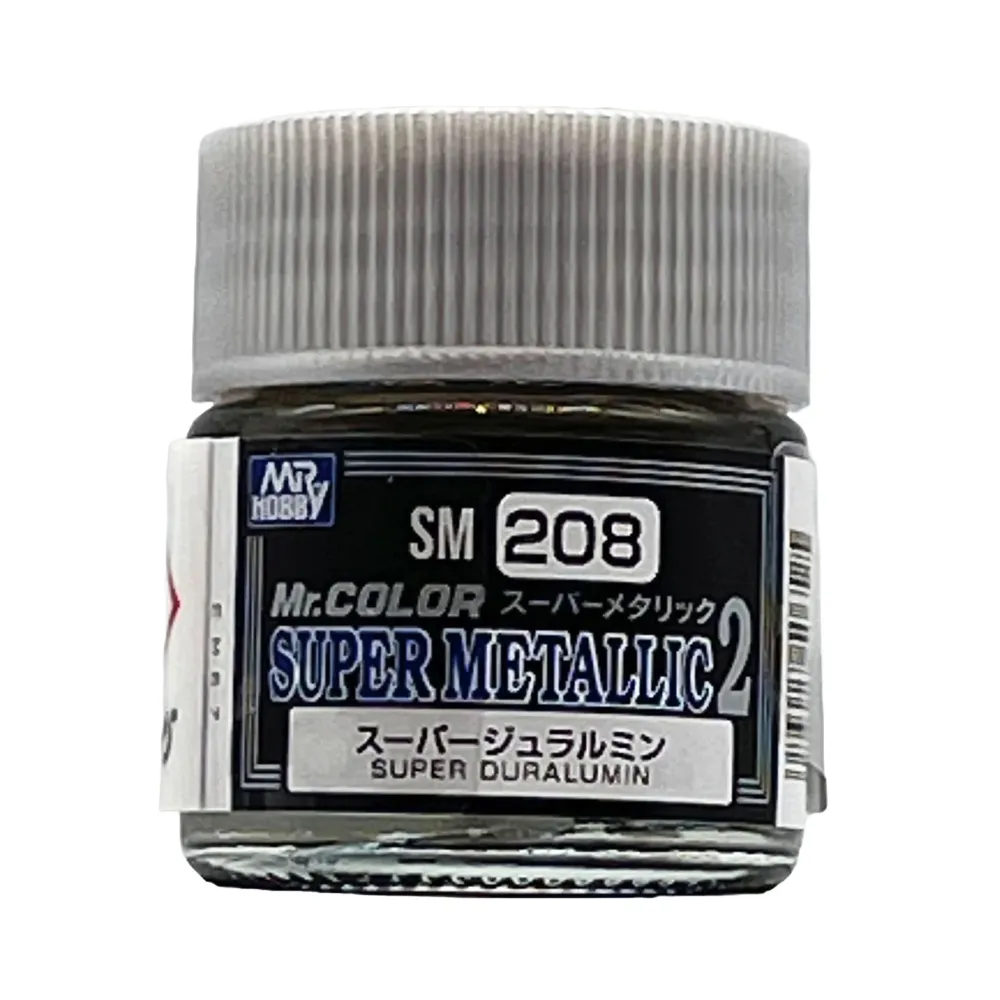 Lahvička metalické barvy Gunze Mr. Color Super Metallic II SM208 super dural, 10 ml