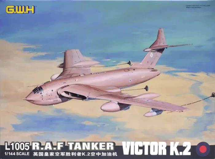 Krabice stavebnice Great Wall Hobby Victor K.2 Tanker v měřítku 1/144, tankovací letoun RAF — obrázek 2