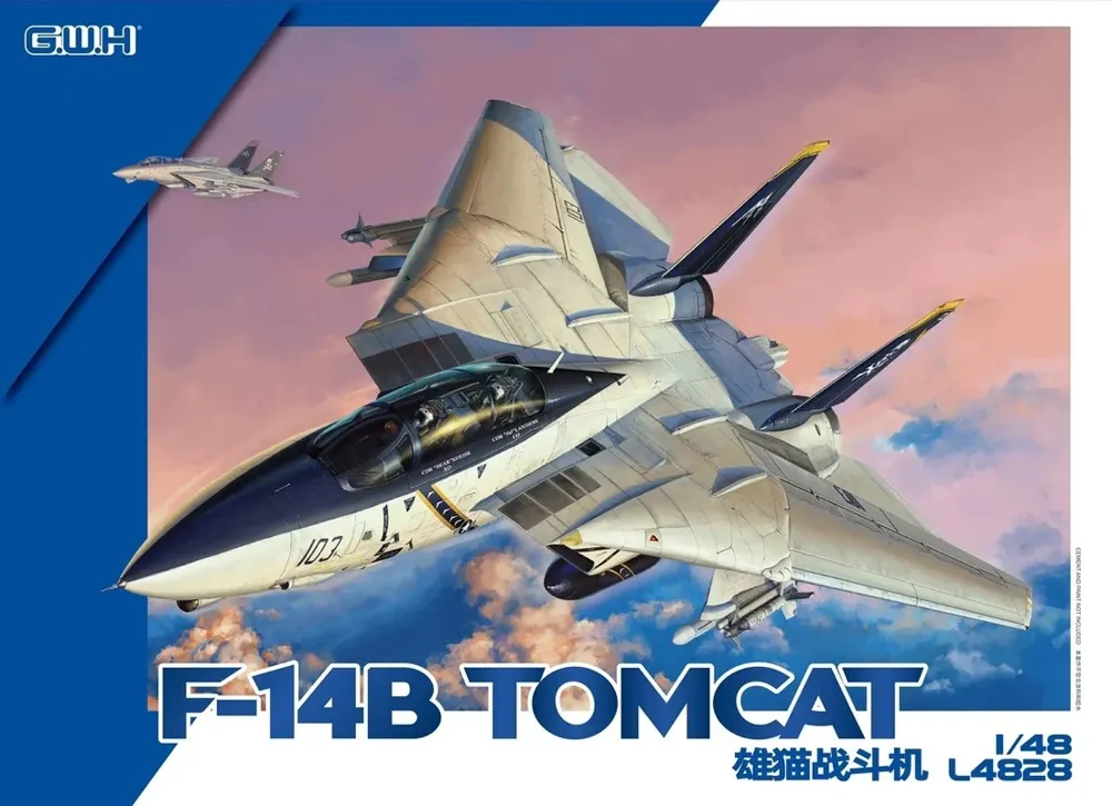 Krabice stavebnice Great Wall Hobby GWHL4828 Grumman F-14B Tomcat v měřítku 1/48 — obrázek 2