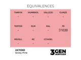 Lahvička akrylové barvy AK Interactive 3GEN AK11060 chorobně růžová Sickly Pink 17 ml — obrázek 2