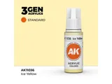 Lahvička akrylové barvy AK Acrylics 3GEN AK11036 ledově žlutá Ice Yellow 17 ml