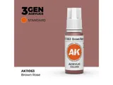 Lahvička akrylové barvy AK Interactive 3GEN AK11063 hnědorůžová Brown Rose 17 ml
