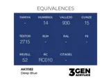 Lahvička akrylové barvy AK Interactive 3GEN AK11182 hluboká modrá Deep Blue 17 ml — obrázek 2