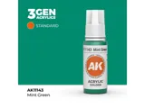 Kapátková lahvička akrylové barvy AK Interactive 3GEN AK11143 mátově zelená 17 ml