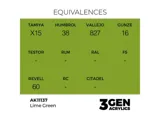 Lahvička akrylové barvy AK Interactive 3GEN AK11137 limetkově zelená Lime Green 17 ml — obrázek 2