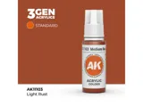 Lahvička akrylové barvy AK Interactive 3GEN AK11103 středně rezavá Medium Rust 17 ml