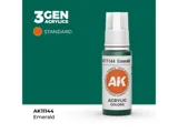 Lahvička akrylové barvy AK Interactive 3GEN AK11144 smaragdová zelená 17 ml