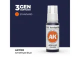 Lahvička akrylové barvy AK Acrylics 3GEN AK11183 ametystová modrá 17 ml