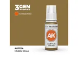 Lahvička akrylové barvy AK Acrylics 3GEN AK11124 středně kamenná Middle Stone 17 ml