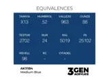 Lahvička akrylové barvy AK Interactive 3GEN AK11184 středně modrá 17 ml — obrázek 2