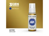 Lahvička akrylové barvy AK Acrylics 3GEN AK11192 staré zlato (Old Gold) 17 ml