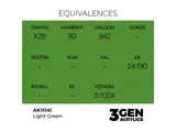 Lahvička akrylové barvy AK Interactive 3GEN AK11141 světle zelená 17 ml — obrázek 2