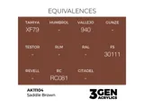 Lahvička akrylové barvy AK Acrylics 3GEN AK11104 sedlová hnědá Saddle Brown 17 ml — obrázek 2
