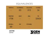 Lahvička akrylové barvy AK Interactive 3GEN AK11118 okrová (Ocher) 17 ml — obrázek 2