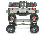 Krabice motorové stavebnice Tamiya 19024 Fun-Vroom EZ Mini 4WD s terénní bugiinou — obrázek 5