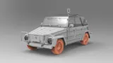 Krabice stavebnice Das Werk DW35045 Kurierwagen Typ 181 s modrým majákem v měřítku 1/35 — obrázek 2