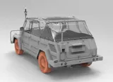 Krabice stavebnice Das Werk DW35045 Kurierwagen Typ 181 s modrým majákem v měřítku 1/35 — obrázek 3