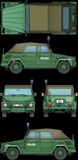 Krabice stavebnice Das Werk DW35045 Kurierwagen Typ 181 s modrým majákem v měřítku 1/35 — obrázek 8