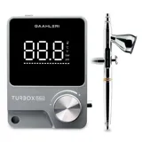 Sada Gaahleri TurboX Mini 47606 – stolní kompresor s digitálním displejem a airbrush Seeker 03 s hadicí