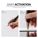 Dvojbalení metalických markerů Gaahleri Metallic Series 45015 GM-MS02 v odstínu nerezová ocel — obrázek 4