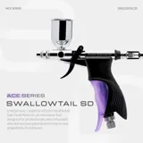 Spoušťový airbrush Gaahleri Ace Series 43011 GHAC-Swallowtail SD s boční nádobkou a příslušenstvím — obrázek 2