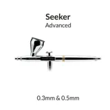 Dvoučinný airbrush Gaahleri Advanced Series Seeker 43196 s nádobkou 10 ml a sestavami 0,3 a 0,5 mm