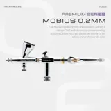 Dvoučinný airbrush Gaahleri Premium Series GHPM-Mobius 40850 s tryskou 0,2 mm a nádobkou 2 ml — obrázek 2